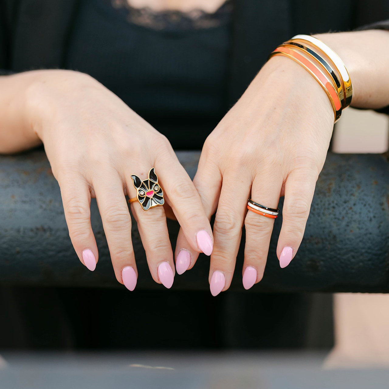 Pixie Skinny Enamel Ring - AMD COLLECTIVE