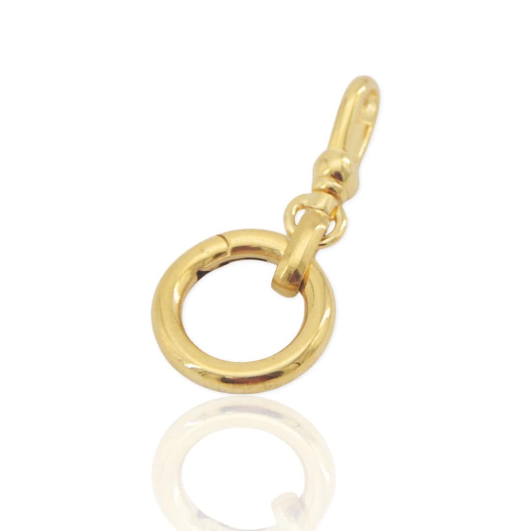 Gold Charm Holder with Clip - Gottohaveitfashion