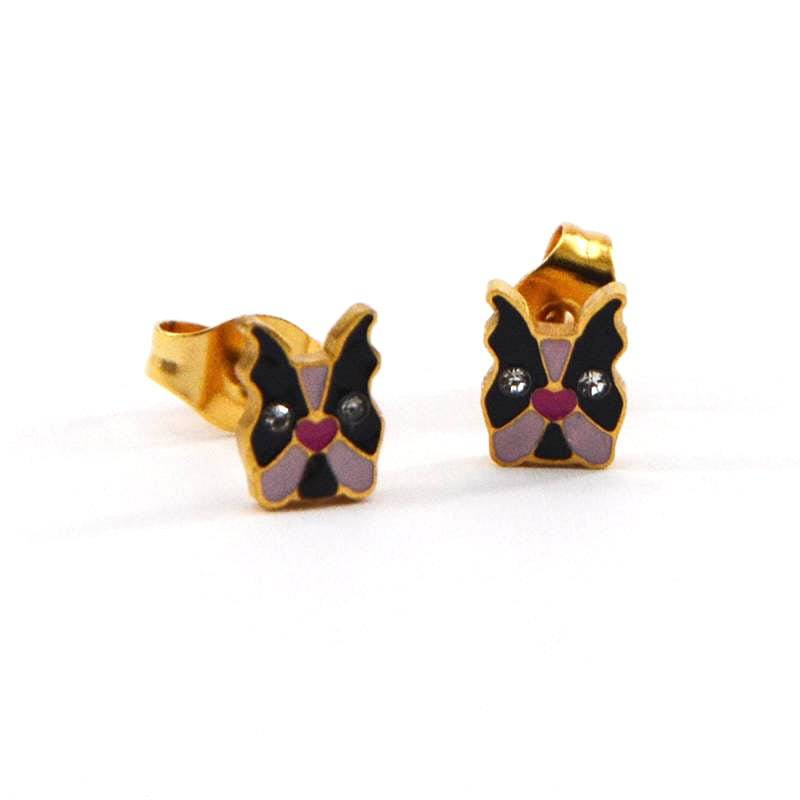CC Dog Stud Earrings - AMD COLLECTIVE