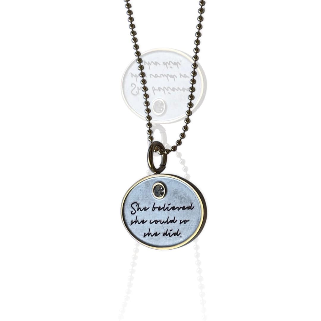 She Believed… Charm Necklace - AMD COLLECTIVE