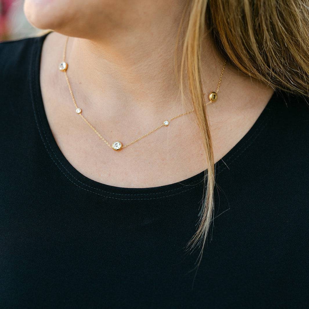 Twinkle and Sparkle Station Necklace - AMD COLLECTIVE