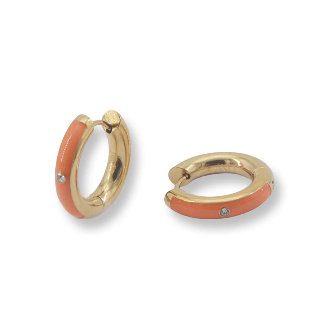 Big and Bright Enamel Hoops - AMD COLLECTIVE