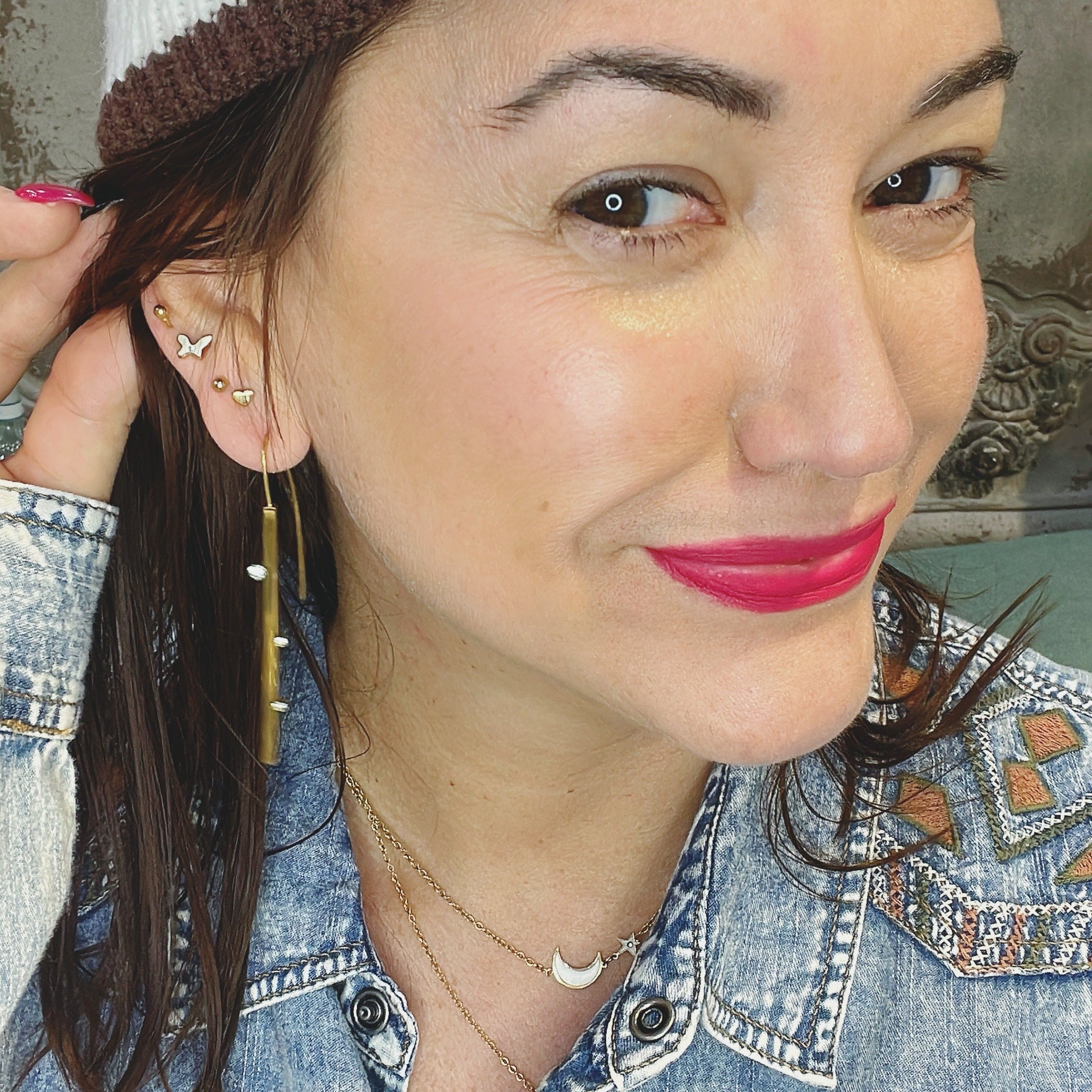 Three Dots Bar Earrings - AMD COLLECTIVE