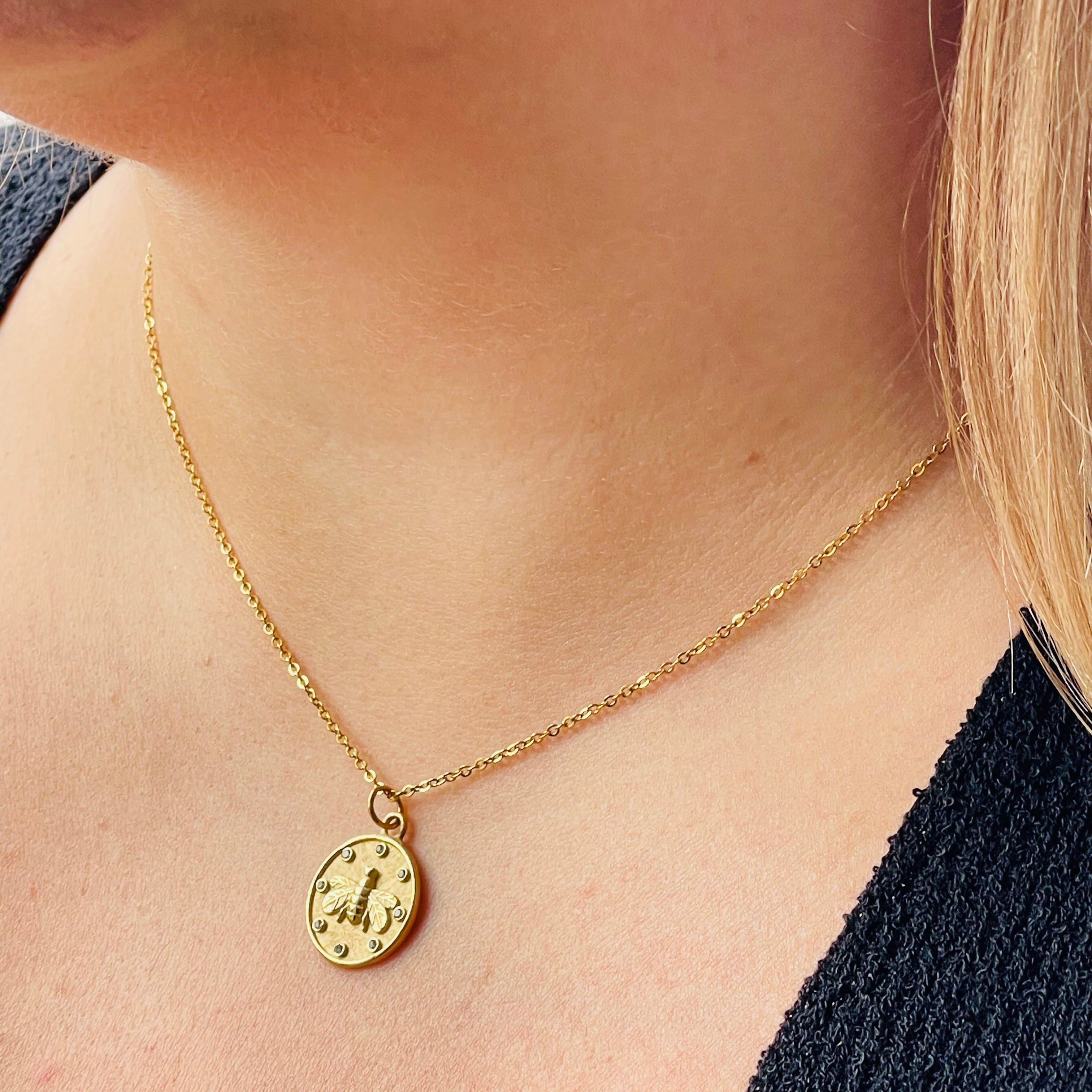 Bee Charm Necklace - AMD COLLECTIVE