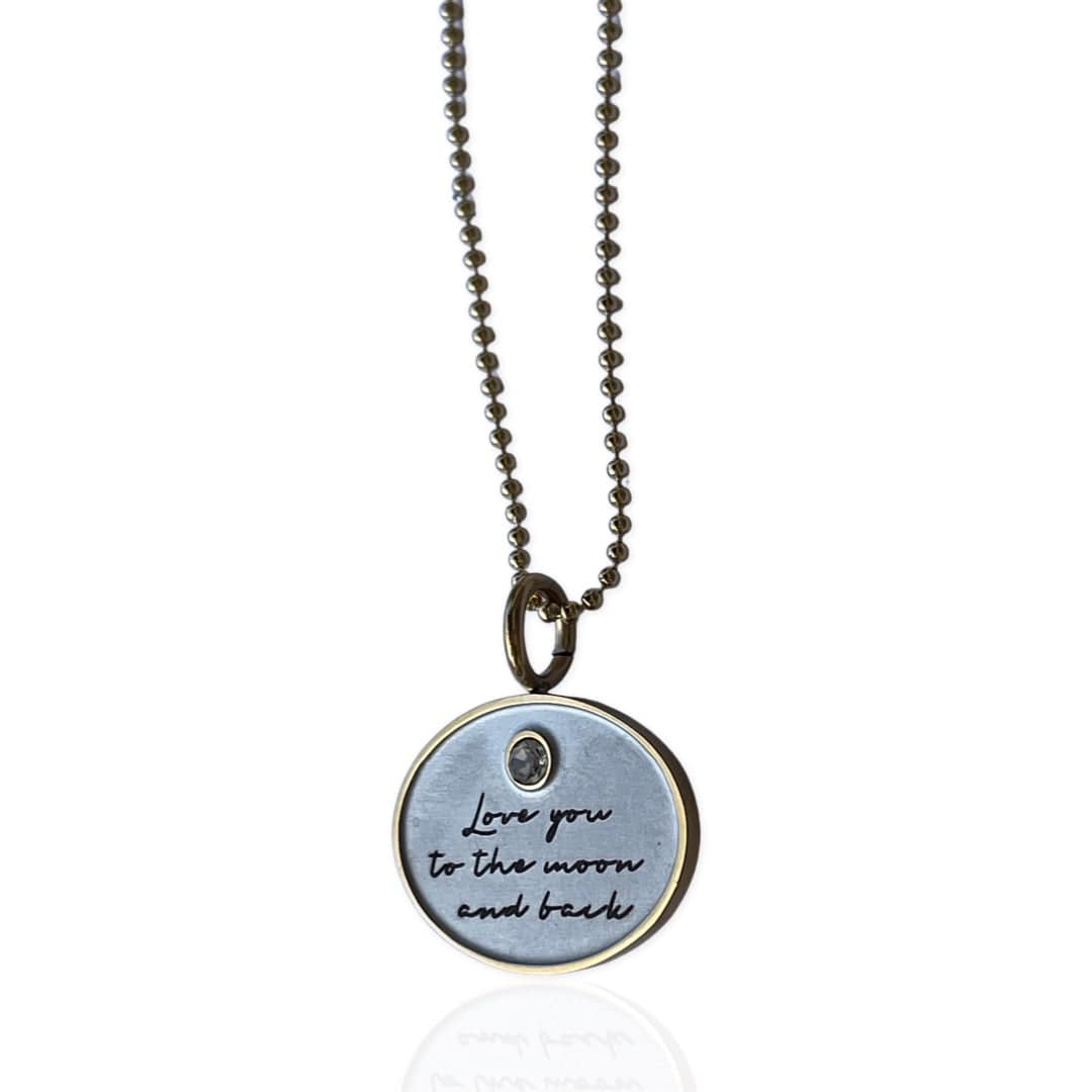 Love You To The Moon…Charm Necklace - AMD COLLECTIVE