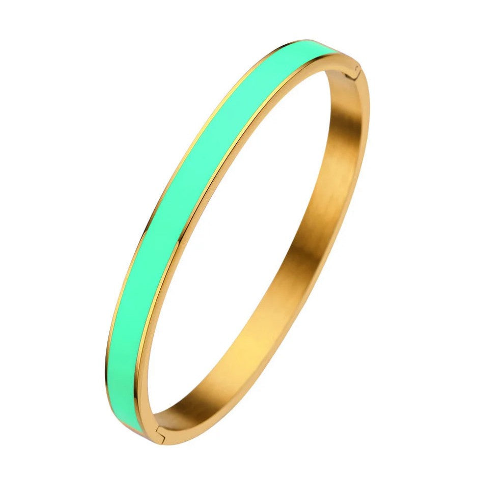 Tory Enamel Bangle Bracelet - AMD COLLECTIVE