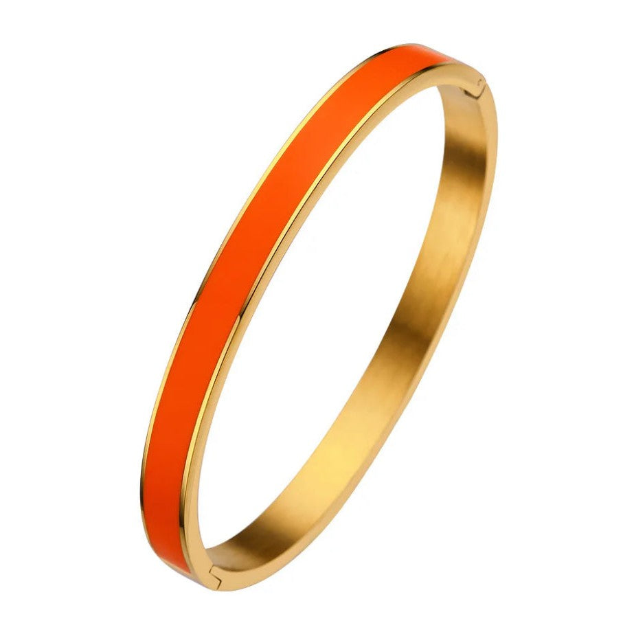 Tory Enamel Bangle Bracelet - AMD COLLECTIVE