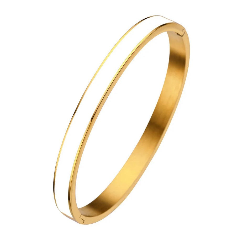 Tory Enamel Bangle Bracelet - AMD COLLECTIVE