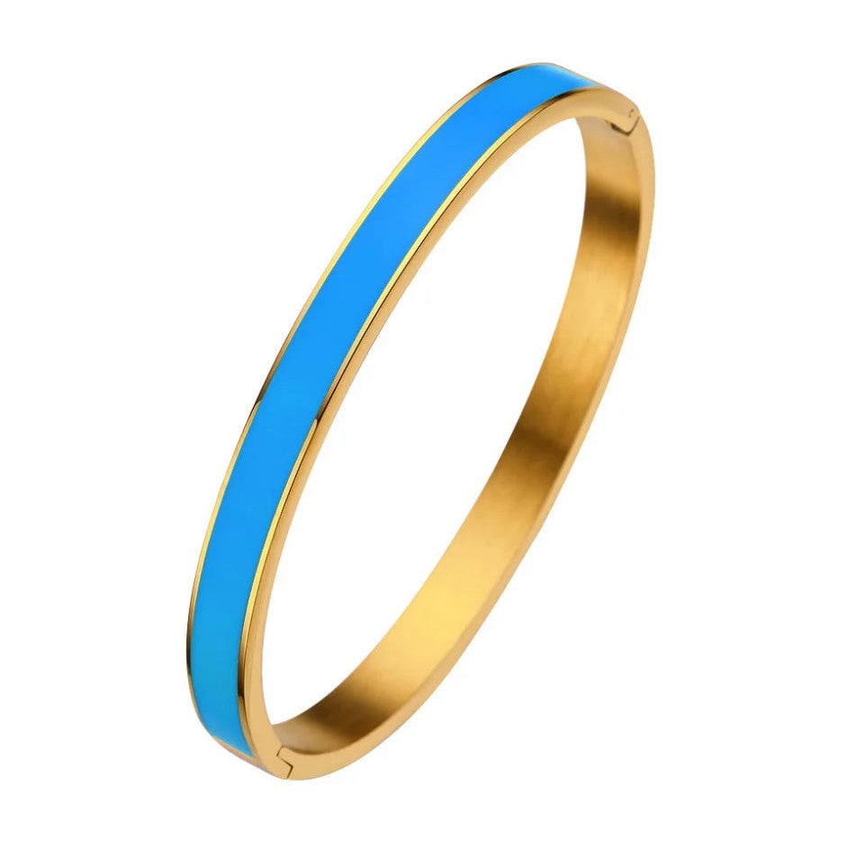 Tory Enamel Bangle Bracelet - AMD COLLECTIVE