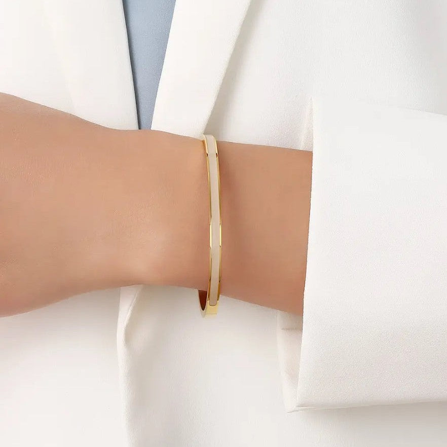 Tory Enamel Bangle Bracelet - AMD COLLECTIVE