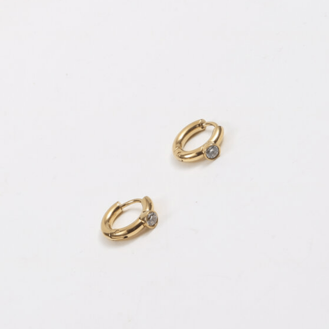 Emily Huggie Hoop Earrings - AMD COLLECTIVE