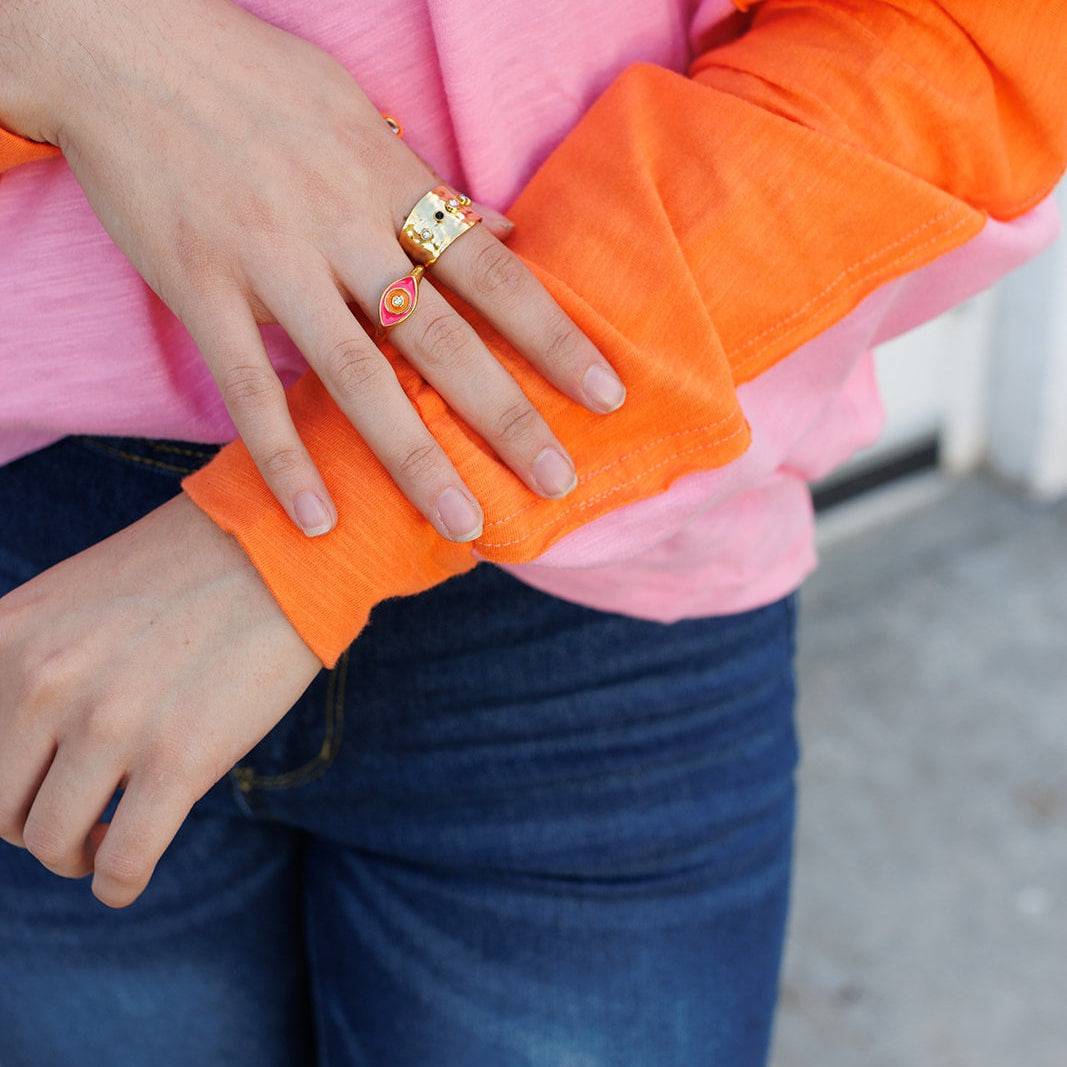 Protective Evil Eye Ring - AMD COLLECTIVE