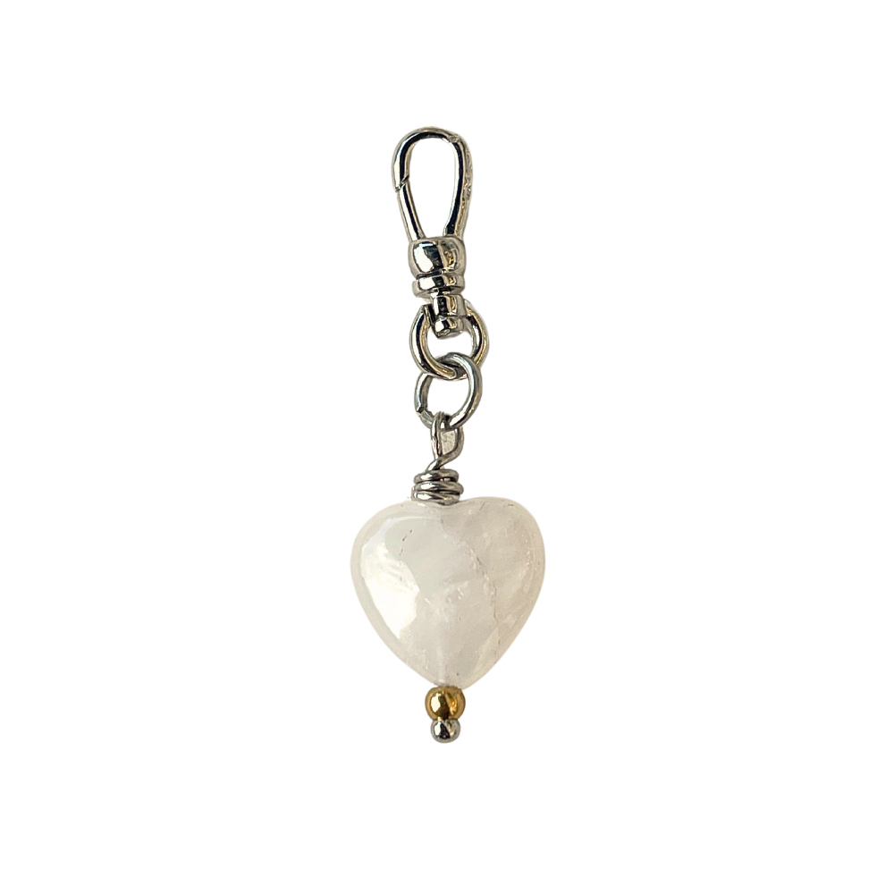 Rose Quartz Heart Charm