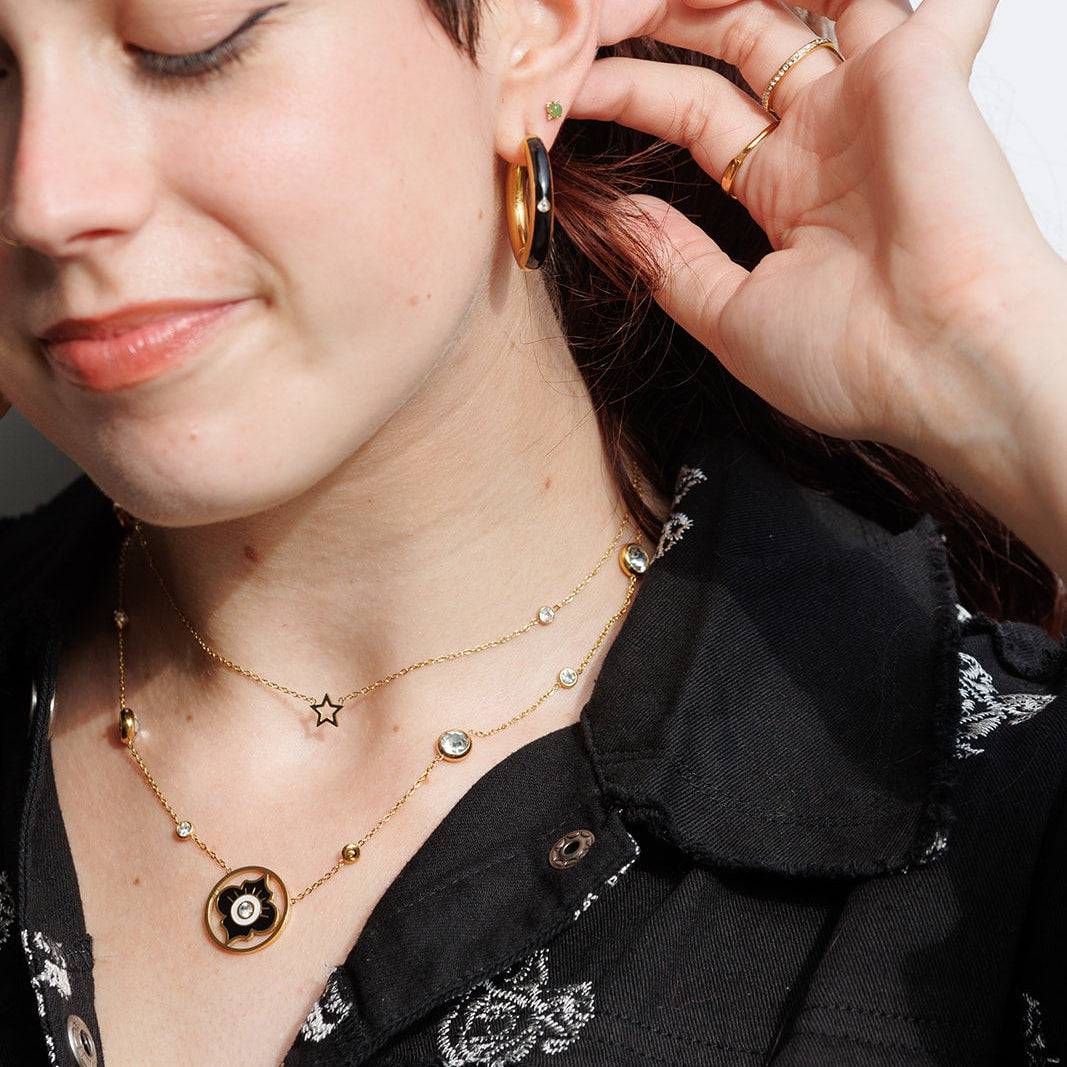 Big and Bright Enamel Hoops - AMD COLLECTIVE