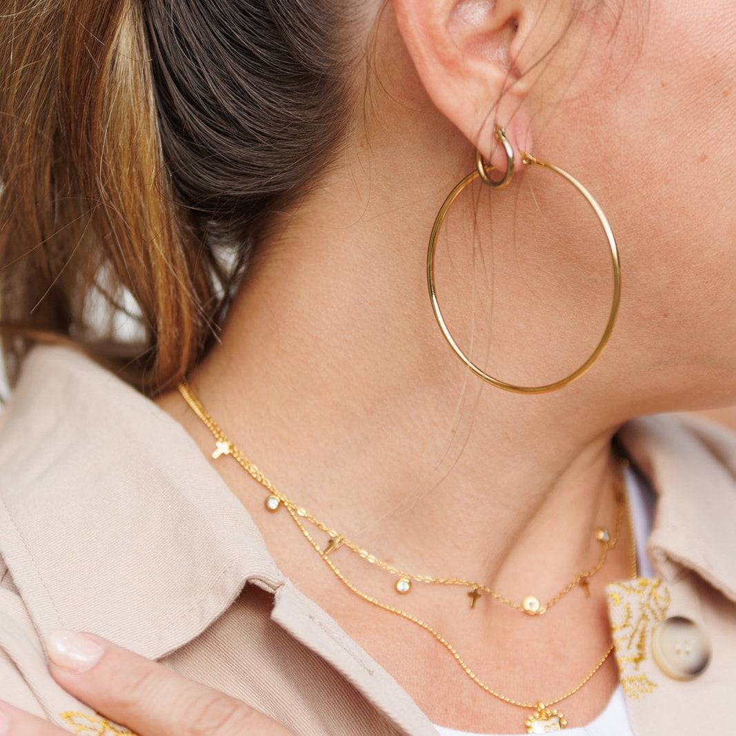 Large Gold Hoops - AMD COLLECTIVE