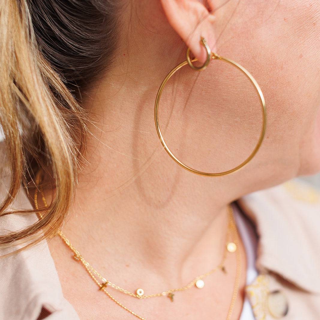 Small Gold Hoops - AMD COLLECTIVE