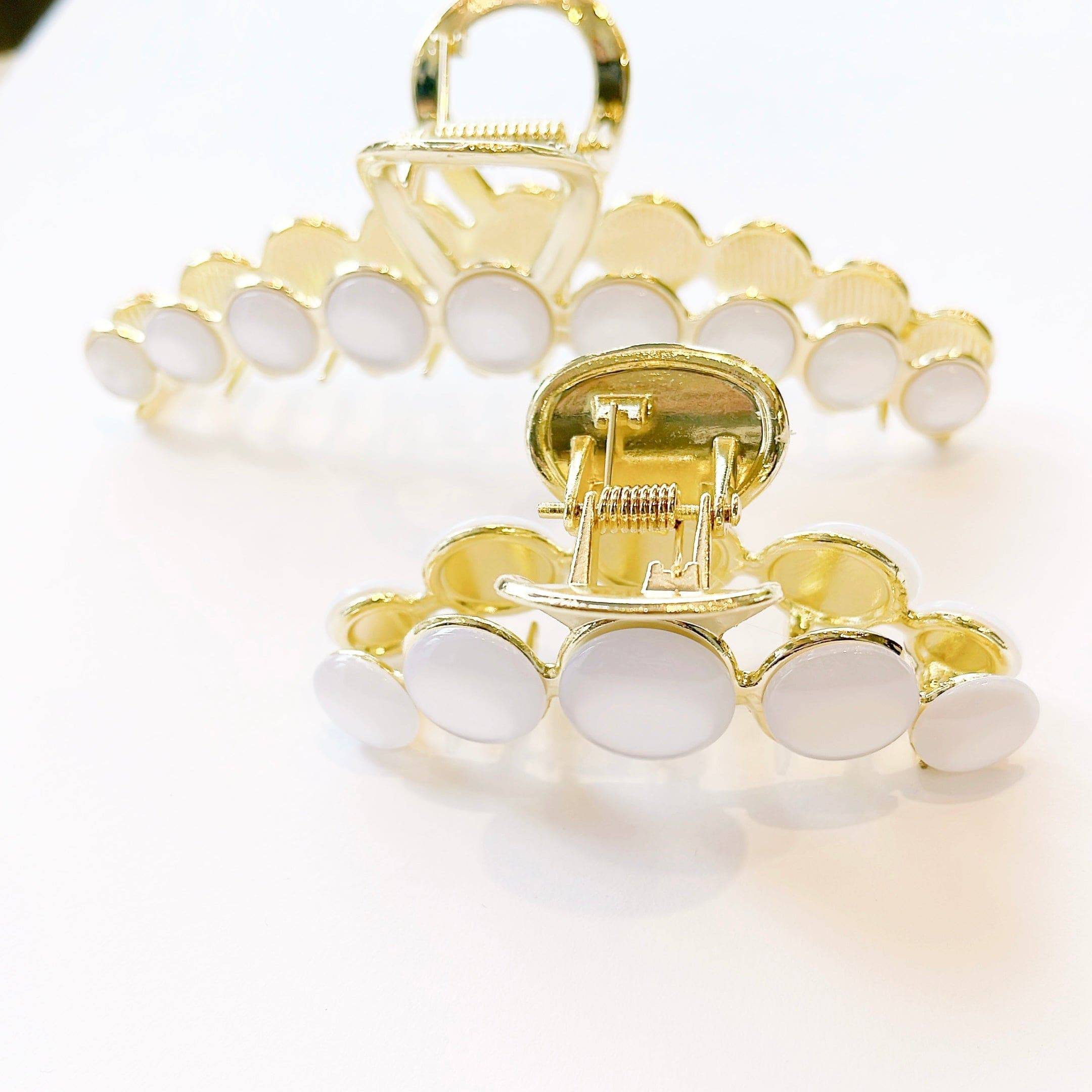 Pearlescent Gold Hair Clip - Small - Gottohaveitfashion
