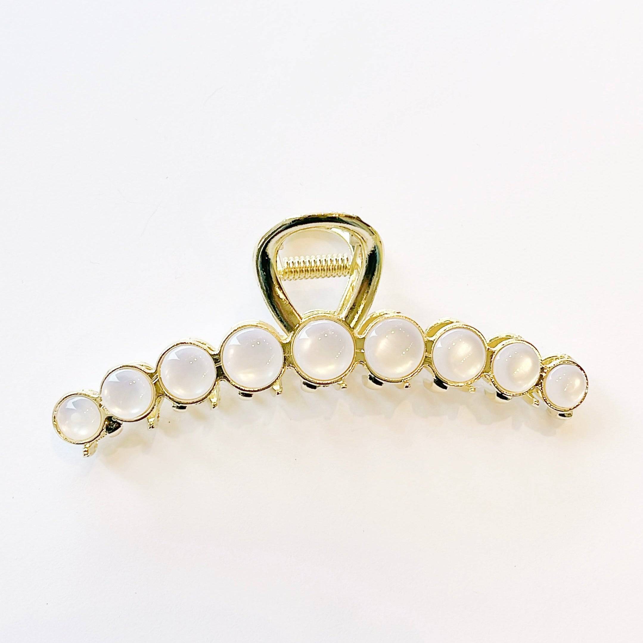 Pearlescent Gold Hair Clip - Large - Gottohaveitfashion