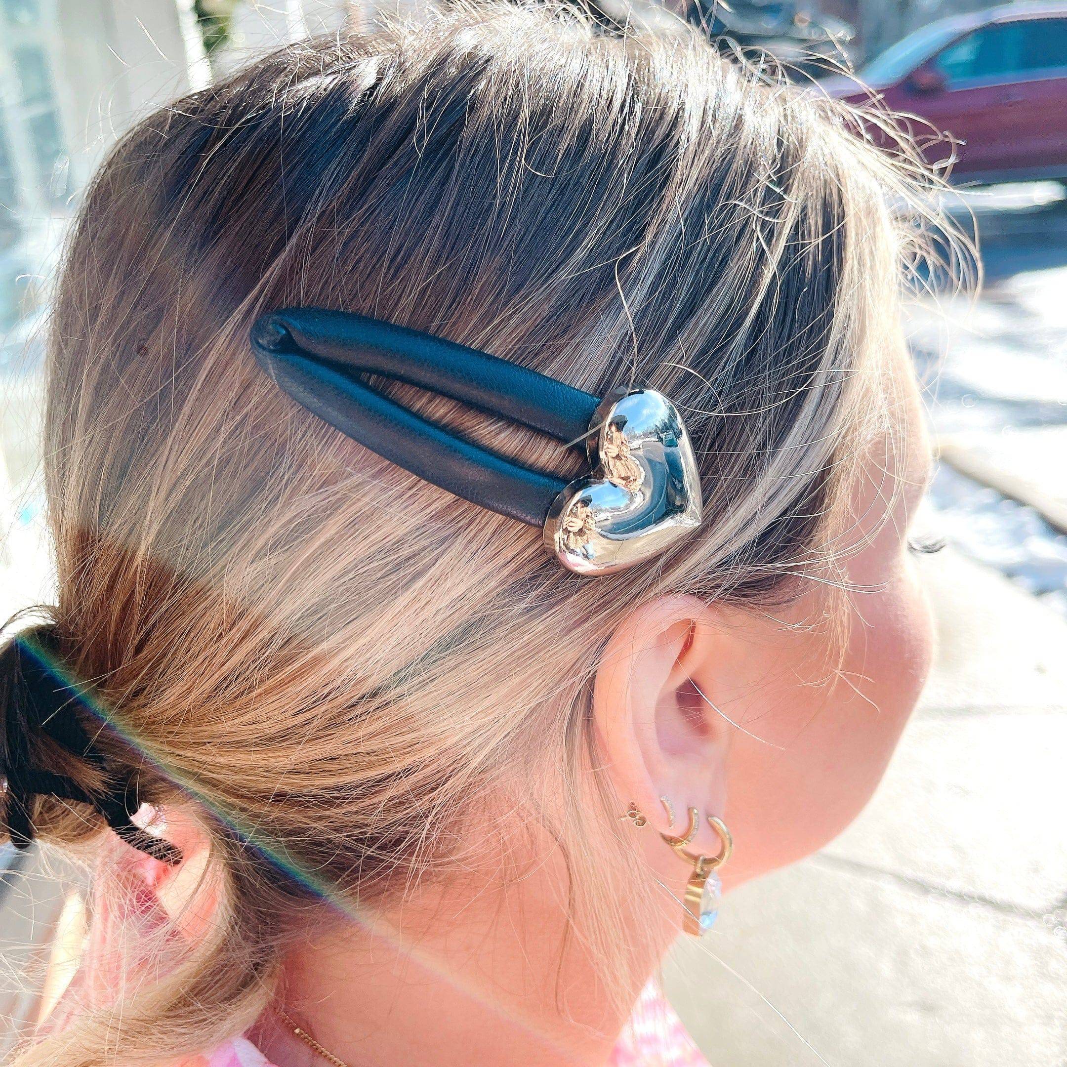 One Love Heart Hair Clip - Gottohaveitfashion