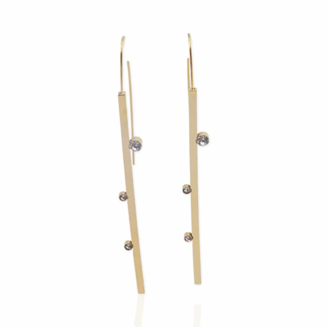 Three Dots Bar Earrings - AMD / GTHIF