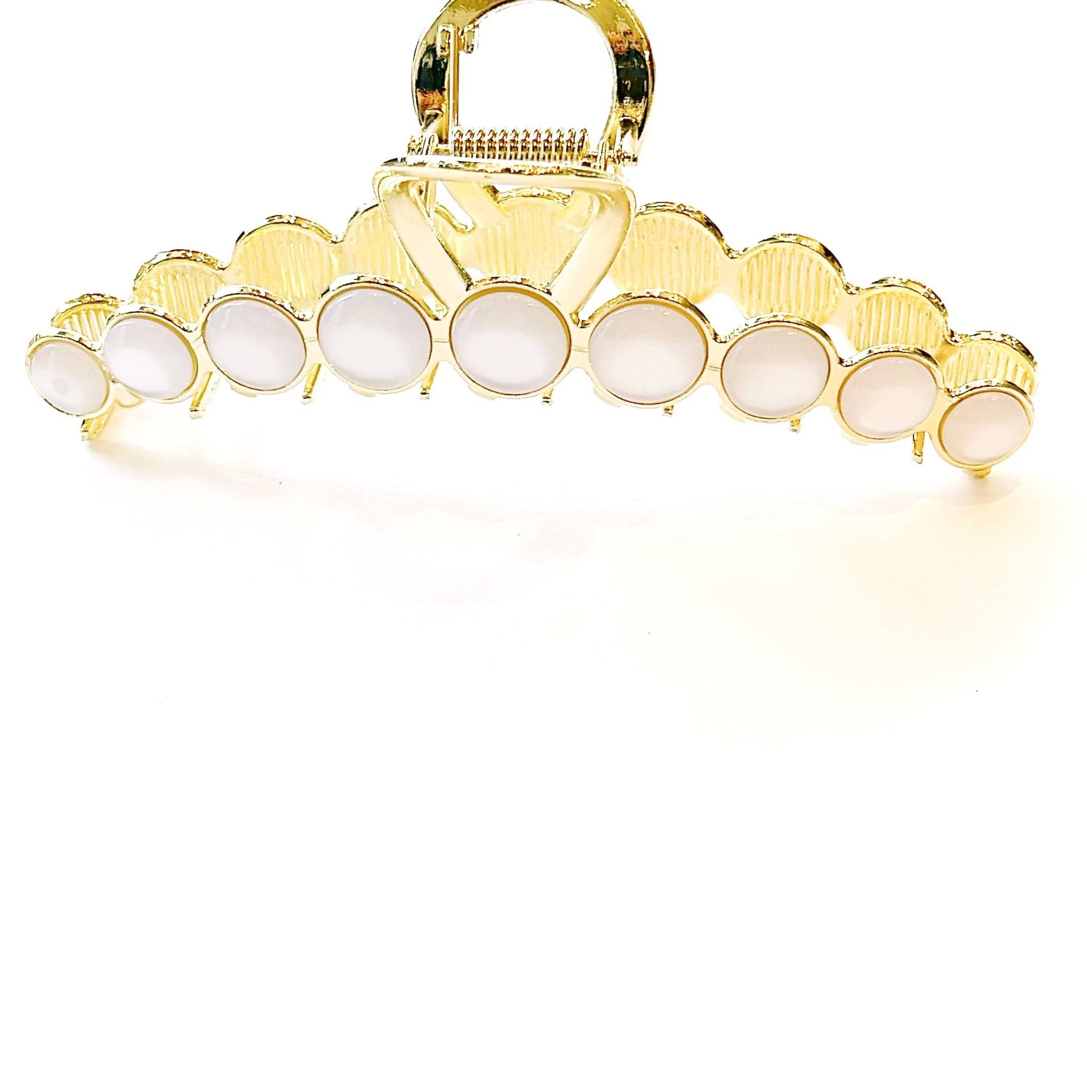 Pearlescent Gold Hair Clip - Large - Gottohaveitfashion