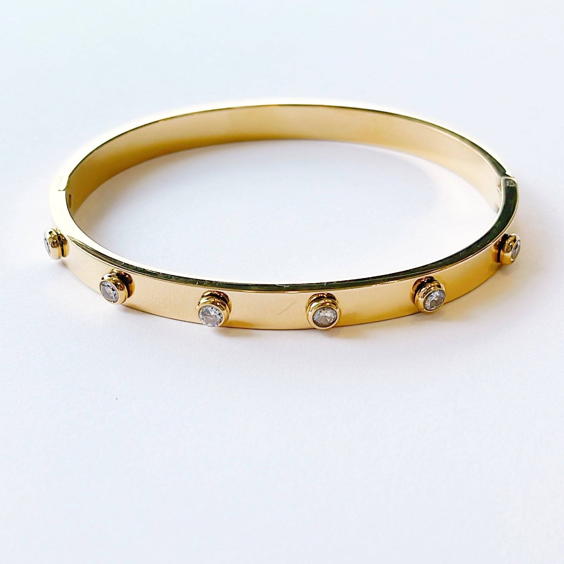 Zelda Gold Bangle Bracelet - Gottohaveitfashion