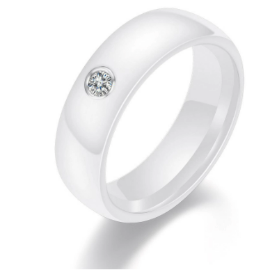 Preorder Lauren White Ceramic Ring - Gottohaveitfashion