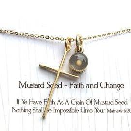Mustard Seed Charm Necklace - Gottohaveitfashion