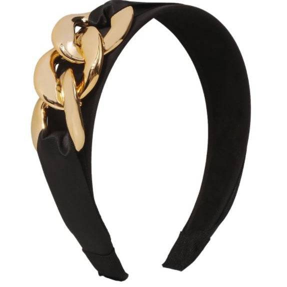 Chained Up Curb Link Headband - Gottohaveitfashion