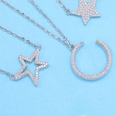Be Dazzled CZ Diamond Star Necklace - Gottohaveitfashion