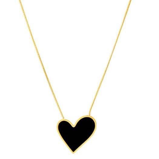 Juliet Enamel Heart Necklace - Gottohaveitfashion