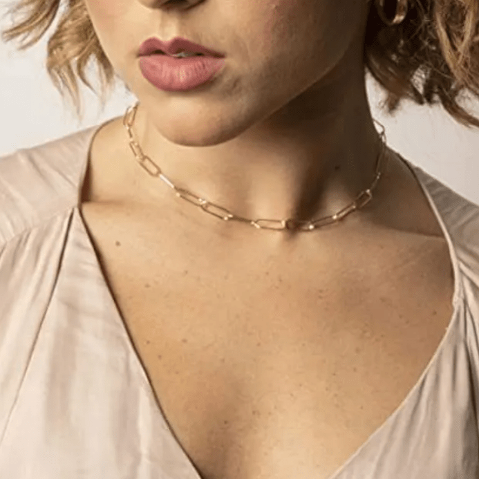 Paper Clip Chain Necklace #3 - Gottohaveitfashion