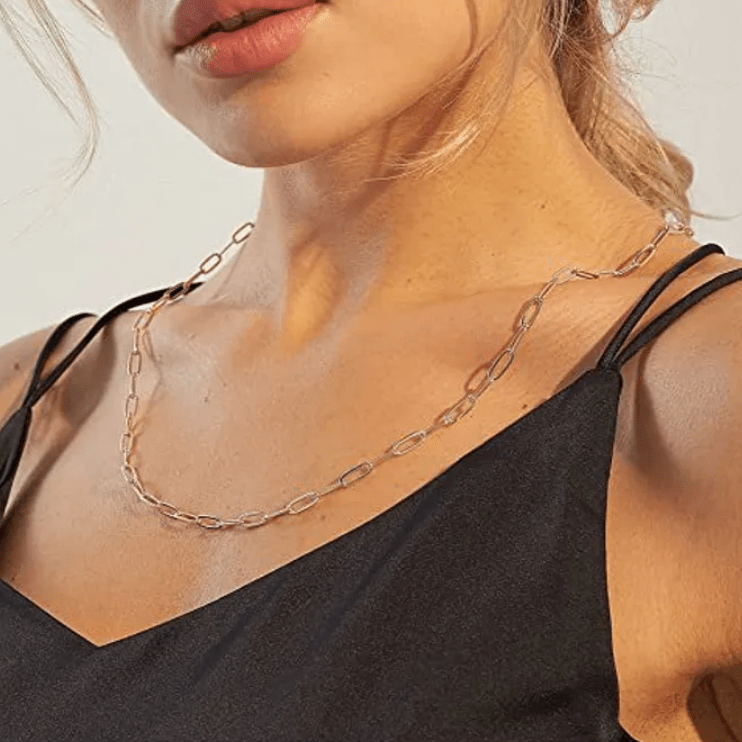 Paper Clip Chain Necklace #2 - Gottohaveitfashion